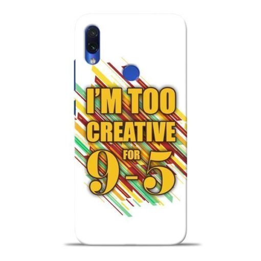 Too Creative Redmi Note 7S Mobile Cover