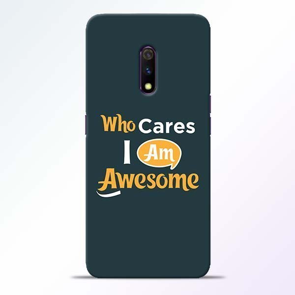 Who Cares Realme X Mobile Cover 1 Who Cares Realme X Mobile Cover