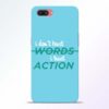 Words Action Oppo A3S Mobile Cover