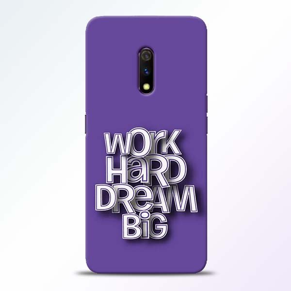 Work Hard Dream Big Realme X Mobile Cover 1 Work Hard Dream Big Realme X Mobile Cover