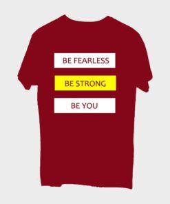 Be Strong T-shirt for Men - Mehroon