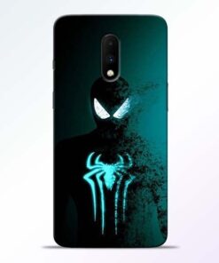 Black Spiderman OnePlus 7 Mobile Cover