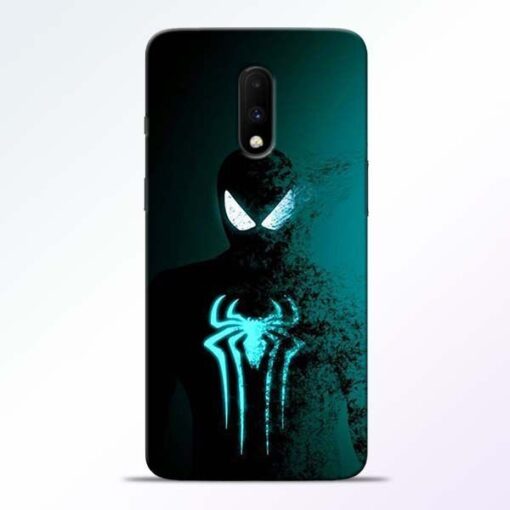 Black Spiderman OnePlus 7 Mobile Cover