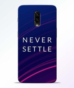 Blue Never Settle OnePlus 6T Mobile Cover