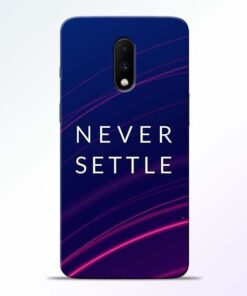 Blue Never Settle OnePlus 7 Mobile Cover