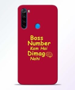 Boss Number Xiaomi Redmi Note 8 Mobile Cover
