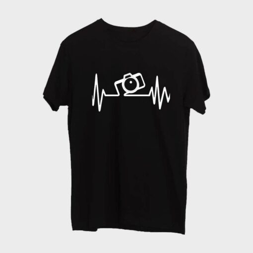 Camera T-shirt for Men - Black