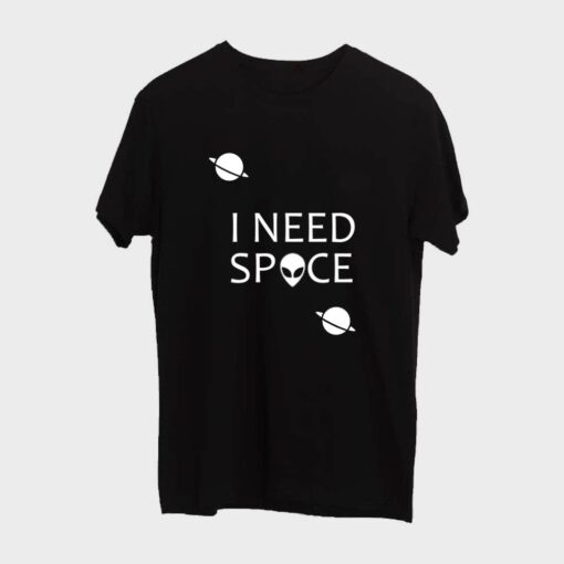 I Need Space T-shirt for Men - Black