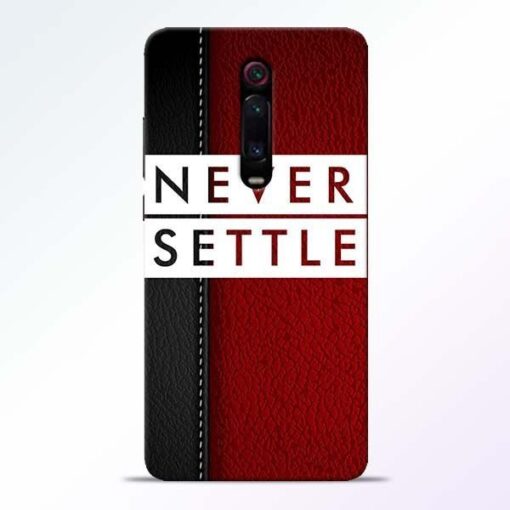 Red Never Settle Redmi K20 Pro Mobile Cover