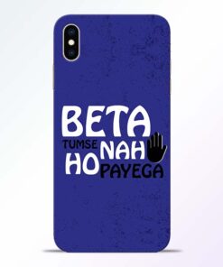 Beta Tumse Na iPhone XS Max Mobile Cover