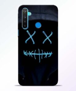 Black Marshmello RealMe 5 Mobile Cover - CoversGap