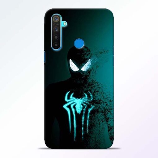 Black Spiderman RealMe 5 Mobile Cover - CoversGap