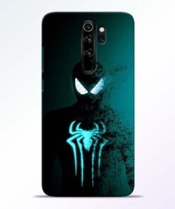 Black Spiderman Redmi Note 8 Pro Mobile Cover