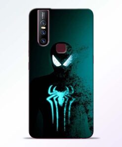 Black Spiderman Vivo V15 Mobile Cover - CoversGap.com