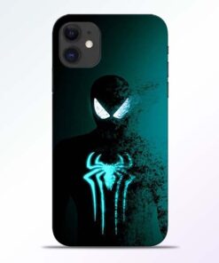 Black Spiderman iPhone 11 Mobile Cover