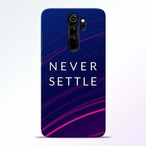 Blue Never Settle Redmi Note 8 Pro Mobile Cover