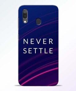 Blue Never Settle Samsung A30 Mobile Cover - CoversGap
