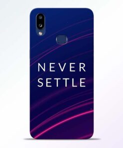 Blue Never Settle Samsung Galaxy A10s Mobile Cover