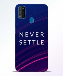 Blue Never Settle Samsung Galaxy M30s Mobile Cover