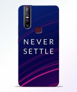 Blue Never Settle Vivo V15 Mobile Cover - CoversGap.com