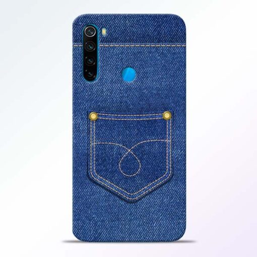 Blue Pocket Redmi Note 8 Mobile Cover - CoversGap