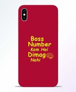 Boss Number iPhone XS Max Mobile Cover