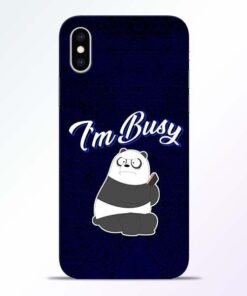 Busy Panda iPhone XS Mobile Cover