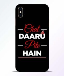 Chal Daru Pite H iPhone XS Max Mobile Cover