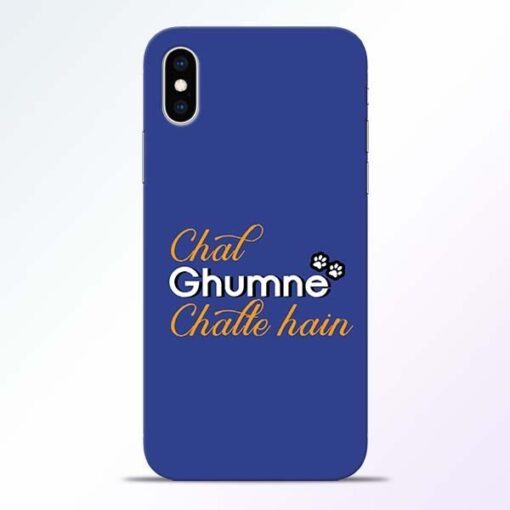 Chal Ghumne iPhone XS Mobile Cover