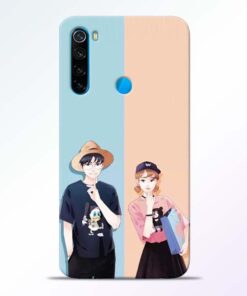 Cute Couple Redmi Note 8 Mobile Cover - CoversGap