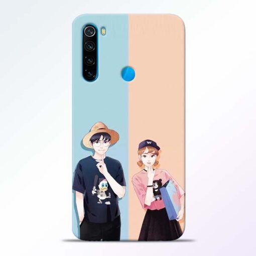 Cute Couple Redmi Note 8 Mobile Cover - CoversGap