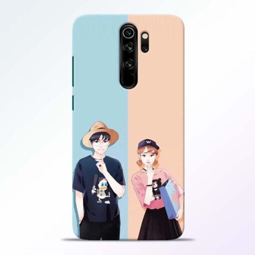 Cute Couple Redmi Note 8 Pro Mobile Cover - CoversGap