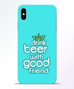 Drink Beer iPhone XS Max Mobile Cover