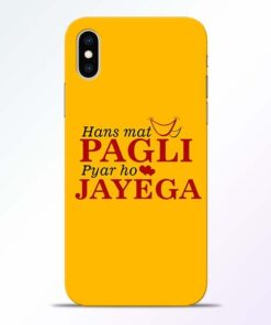 Hans Mat Pagli iPhone XS Mobile Cover