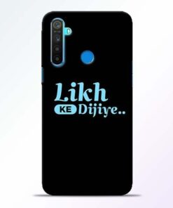 Likh Ke Dijiye Realme 5 Mobile Cover