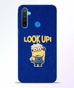 Look Up Minion Realme 5 Mobile Cover