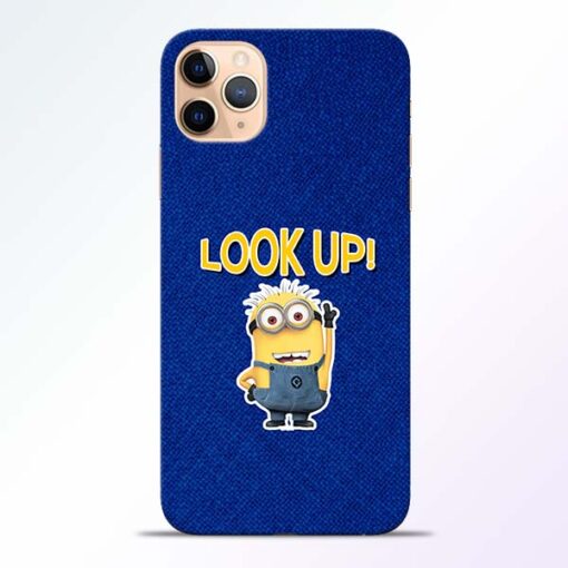 Look Up Minion iPhone 11 Pro Mobile Cover