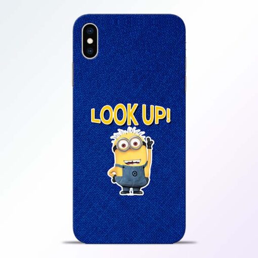 Look Up Minion iPhone XS Max Mobile Cover