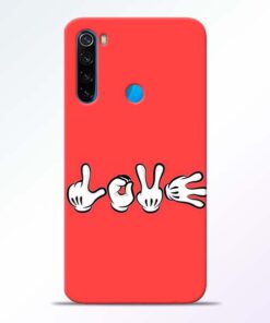 Love Symbol Redmi Note 8 Mobile Cover