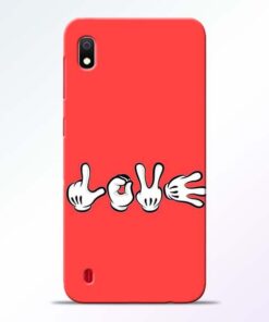 Love Symbol Samsung A10 Mobile Cover - CoversGap