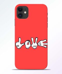 Love Symbol iPhone 11 Mobile Cover