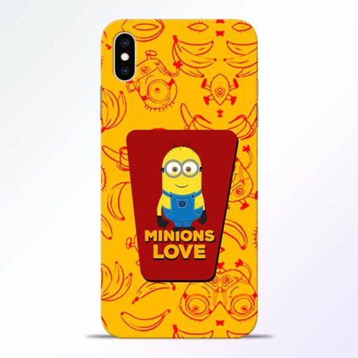 Minions Love iPhone XS Max Mobile Cover
