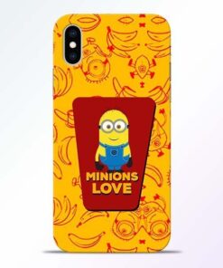 Minions Love iPhone XS Mobile Cover