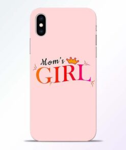 Mom Girl iPhone XS Mobile Cover