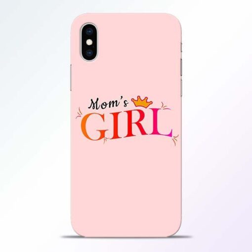 Mom Girl iPhone XS Mobile Cover
