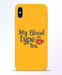 My Blood Tea iPhone XS Mobile Cover