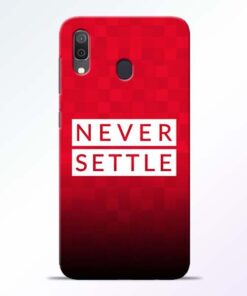 Never Settle Samsung A30 Mobile Cover - CoversGap