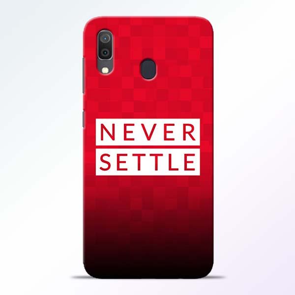 Never Settle Samsung A30 Mobile Cover 1 Never Settle Samsung A30 Mobile Cover - CoversGap
