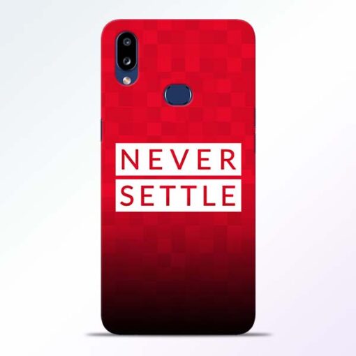 Never Settle Samsung Galaxy A10s Mobile Cover
