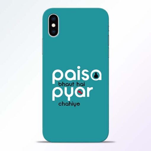 Paisa Bahut iPhone XS Mobile Cover